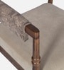 Pilaster Sheesham Wood 1 Seater Sofa in Natural Finish Pilaster Sheesham Wood 1 Seater Sofa in Natural Finish
