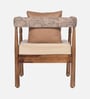 Pilaster Sheesham Wood 1 Seater Sofa in Natural Finish Pilaster Sheesham Wood 1 Seater Sofa in Natural Finish