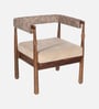 Pilaster Sheesham Wood 1 Seater Sofa in Natural Finish Pilaster Sheesham Wood 1 Seater Sofa in Natural Finish
