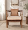 Pilaster Sheesham Wood 1 Seater Sofa in Natural Finish Pilaster Sheesham Wood 1 Seater Sofa in Natural Finish