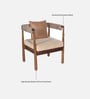 Pilaster Sheesham Wood 1 Seater Sofa in Natural Finish Pilaster Sheesham Wood 1 Seater Sofa in Natural Finish