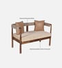 Pilaster Sheesham Wood 2 Seater Sofa in Natural Finish Pilaster Sheesham Wood 2 Seater Sofa in Natural Finish