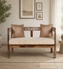 Pilaster Sheesham Wood 2 Seater Sofa in Natural Finish Pilaster Sheesham Wood 2 Seater Sofa in Natural Finish