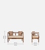 Pilaster Sheesham Wood 2 Seater Sofa in Natural Finish Pilaster Sheesham Wood 2 Seater Sofa in Natural Finish