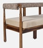 Pilaster Sheesham Wood 3 Seater Sofa in Natural Finish