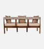 Pilaster Sheesham Wood 3 Seater Sofa in Natural Finish
