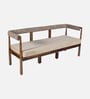 Pilaster Sheesham Wood 3 Seater Sofa in Natural Finish