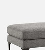 Piled Fabric Foot Stool In Grey Colour