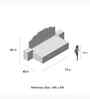 Pillowcastle Single Upholstered Bed With SideTable & Brown Upholstered Panels