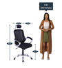 Pilot High Back Ergonomic Chair with Ventilated Back in Black