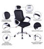 Pilot High Back Ergonomic Chair with Ventilated Back in Black