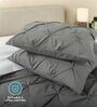 Pinch Pleat Grey Cold-Weather Comforter Single Size With 1 Pillow Cover