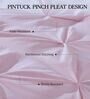Pinch Pleat Plum Cameo rose Comforter King Size With 2 Pillow Covers