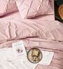 Pinch Pleat Rose Cold-Weather Comforter King Size With 2 Pillow Covers