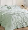 Pinch Pleat Sage Cold-Weather Comforter Single Size With 1 Pillow Cover
