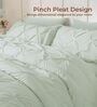Pinch Pleat Sage Cold-Weather Comforter Single Size With 1 Pillow Cover