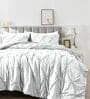 Pinch Pleat White Cold-Weather Comforter Single Size With 1 Pillow Cover