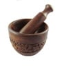 Pindia Kitchen Utensil Wooden Carving Kharal Okhli Masher