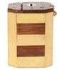 Pine And Sheesham Wood Handcrafted Octagon Piggy Bank