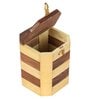 Pine And Sheesham Wood Handcrafted Octagon Piggy Bank