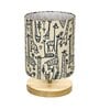 Pine Table Lamp with Wooden Base, Simple Linen Shade, Savannah Cylinder Shade