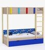 Pine Tree Bunk Bed in Oak Finish with Drawer Storage