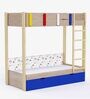 Pine Tree Bunk Bed in Oak Finish with Drawer Storage