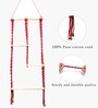 (1Pc) Red Cotton Macrame Hanging Shelf