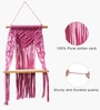 (1Pc) Pink Cotton Macrame Hanging Shelf