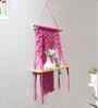 (1Pc) Pink Cotton Macrame Hanging Shelf