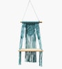 (1Pc) Green Cotton Macrame Hanging Shelf