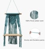 (1Pc) Green Cotton Macrame Hanging Shelf