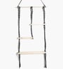 (1Pc) Black Cotton Macrame Hanging Shelf