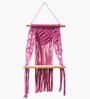 (1Pc) Pink Cotton Macrame Hanging Shelf