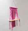 (1Pc) Pink Cotton Macrame Hanging Shelf