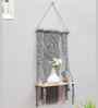 (1Pc) Grey Cotton Macrame Hanging Shelf
