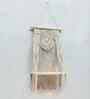 (1Pc) White Cotton Macrame Hanging Shelf