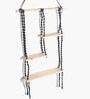 (1Pc) Black Cotton Macrame Hanging Shelf