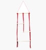 (1Pc) Red Cotton Macrame Hanging Shelf
