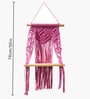 (1Pc) Pink Cotton Macrame Hanging Shelf