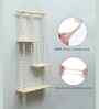 (1Pc) White Cotton Macrame Hanging Shelf