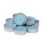 Pineapple Aroma Light Blue Metal (Pack Of 50) Tea Light Candles