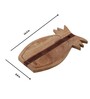 Reflections Natural Brown Wood Pineapple Appetizer Platter Cum Chopping Board