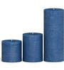 Pineapple
Scented Set Of 3 Blue Color Pillar Candles