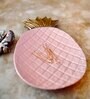 Pineapple Shape Pink Aluminium Pooja Thali