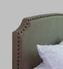 Pingala  Queen Size Upholstered Bed In Oat Brown Colour & White Colour With Box Storage