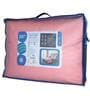 Pink And Grey Microfiber Solid Reversible 150 GSM Double Bed Comforter
