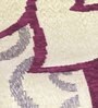 Purple Abstract 500 TC Chenille Double Bed Cover with 2 Pillow Covers