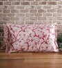 Pink Floral 210TC Polyester Blend 17 x 27 Inches Pillow Covers (Set of 2)