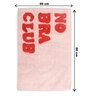 Pink Slogan Cotton 31.5x20 Inches Max Absorbant Bath Mat